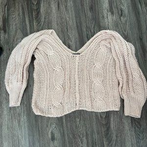 Fashion Nova Pastel Pink Sweater